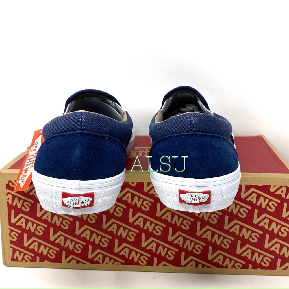 VANS Slip-On Pro Suede Canvas Twill Blue Women's - Picture 5 of 10